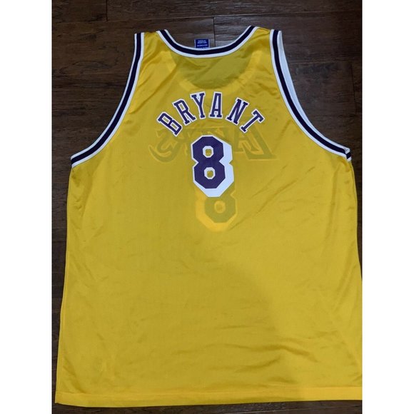 Kobe Bryant Los Angeles Lakers Jersey Authentic Champion Jersey Rookie #8 52 NBA - Picture 7 of 8